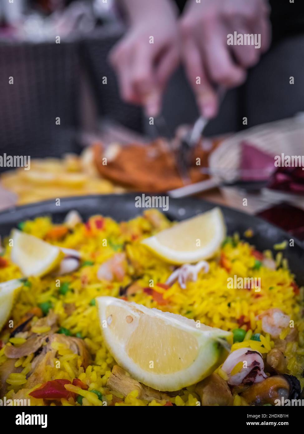 paella, rice pan, paellas, rice pans Stock Photo Alamy
