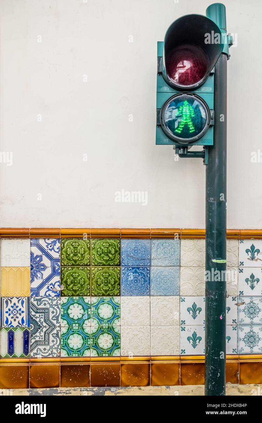 stoplight, urban, ponta delgada, stoplights, urbans Stock Photo