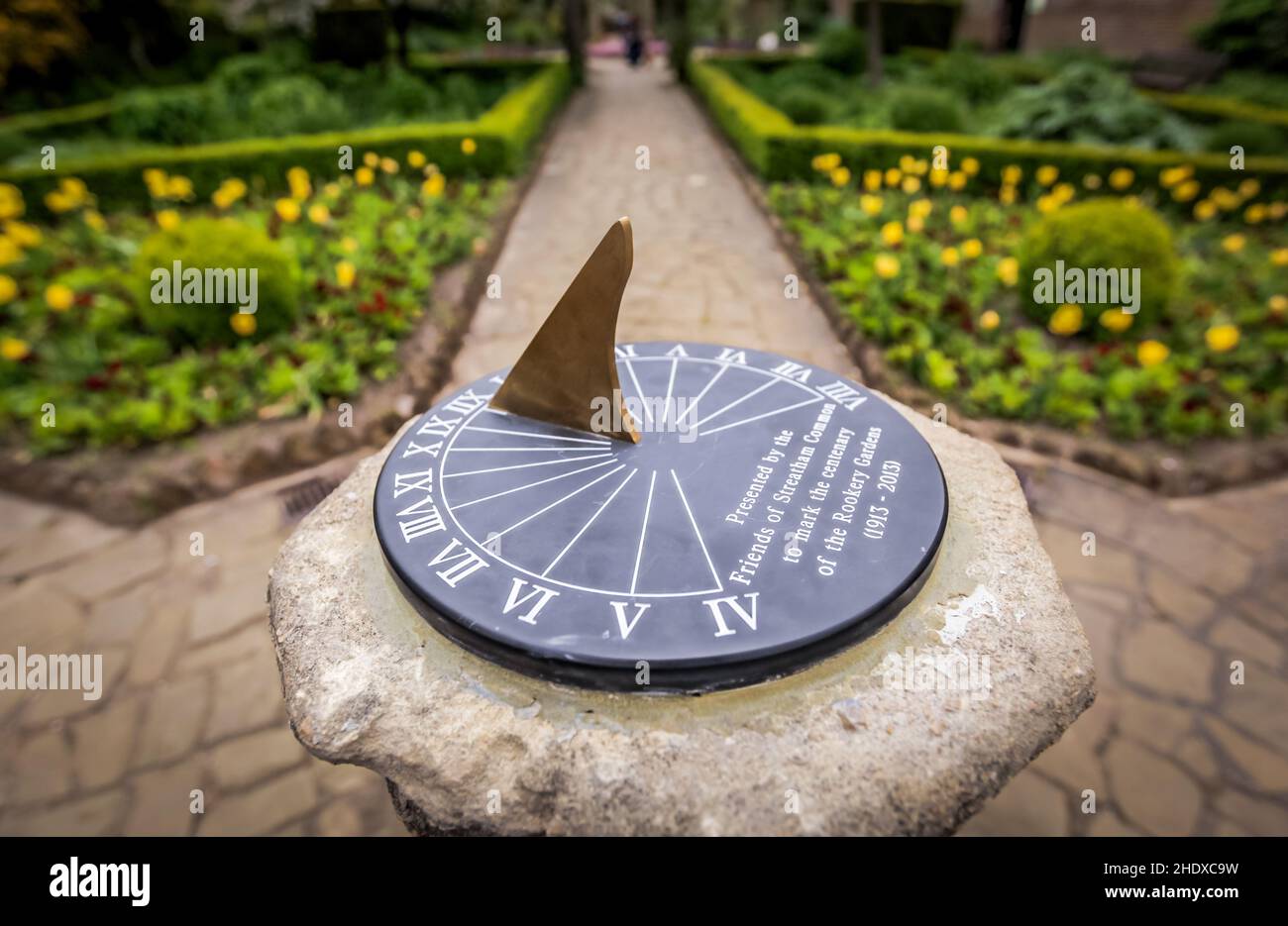 timekeeping, sundial, streatham common, sundials Stock Photo Alamy