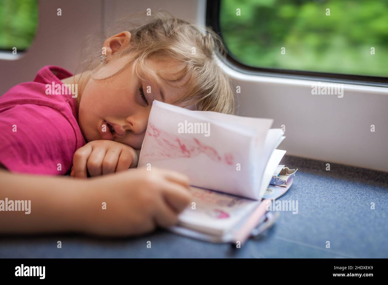 girl, sleeping, train, girls, sleep, to be asleep, to sleep, trains