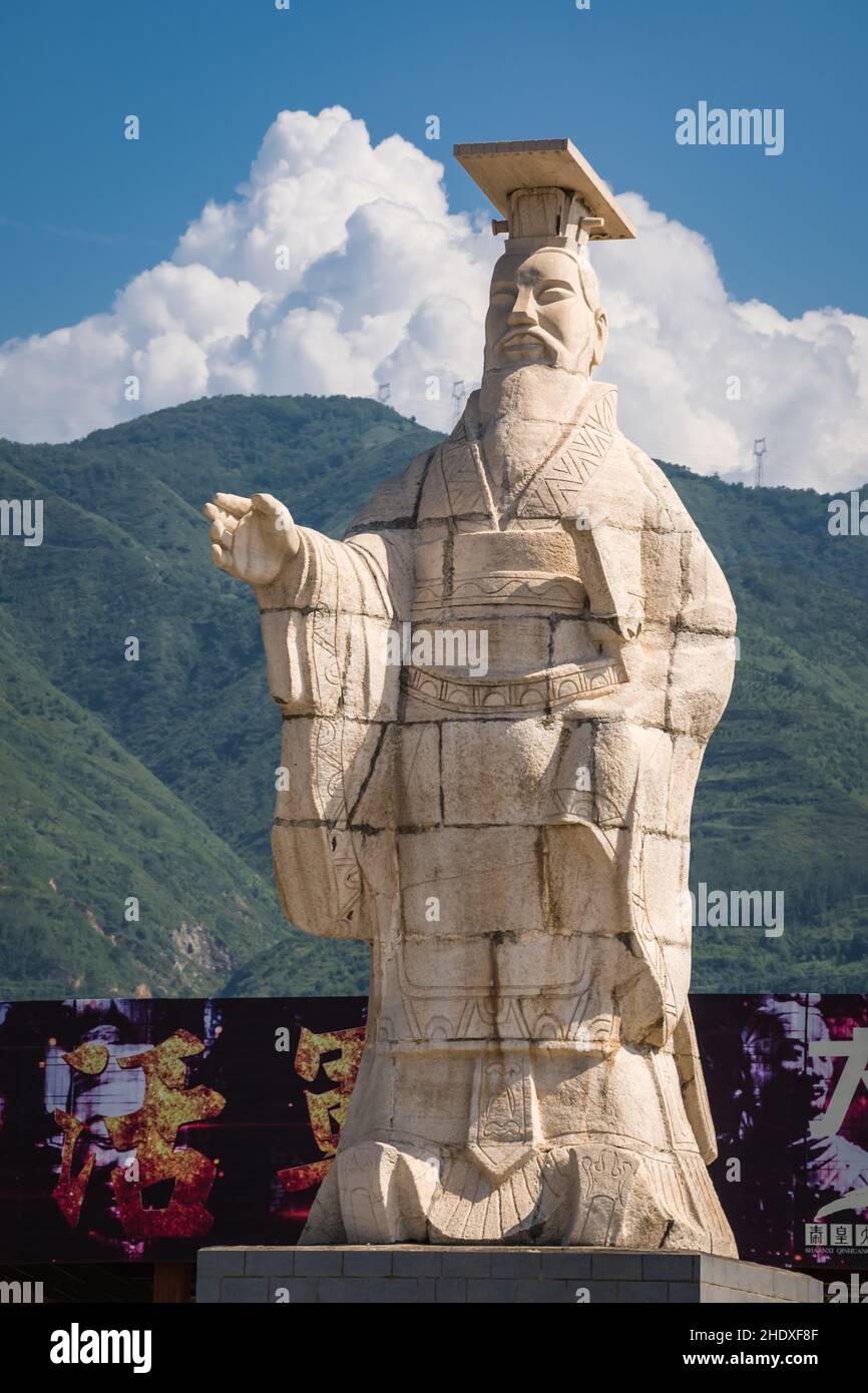 stone figure, confucius, stone figures Stock Photo