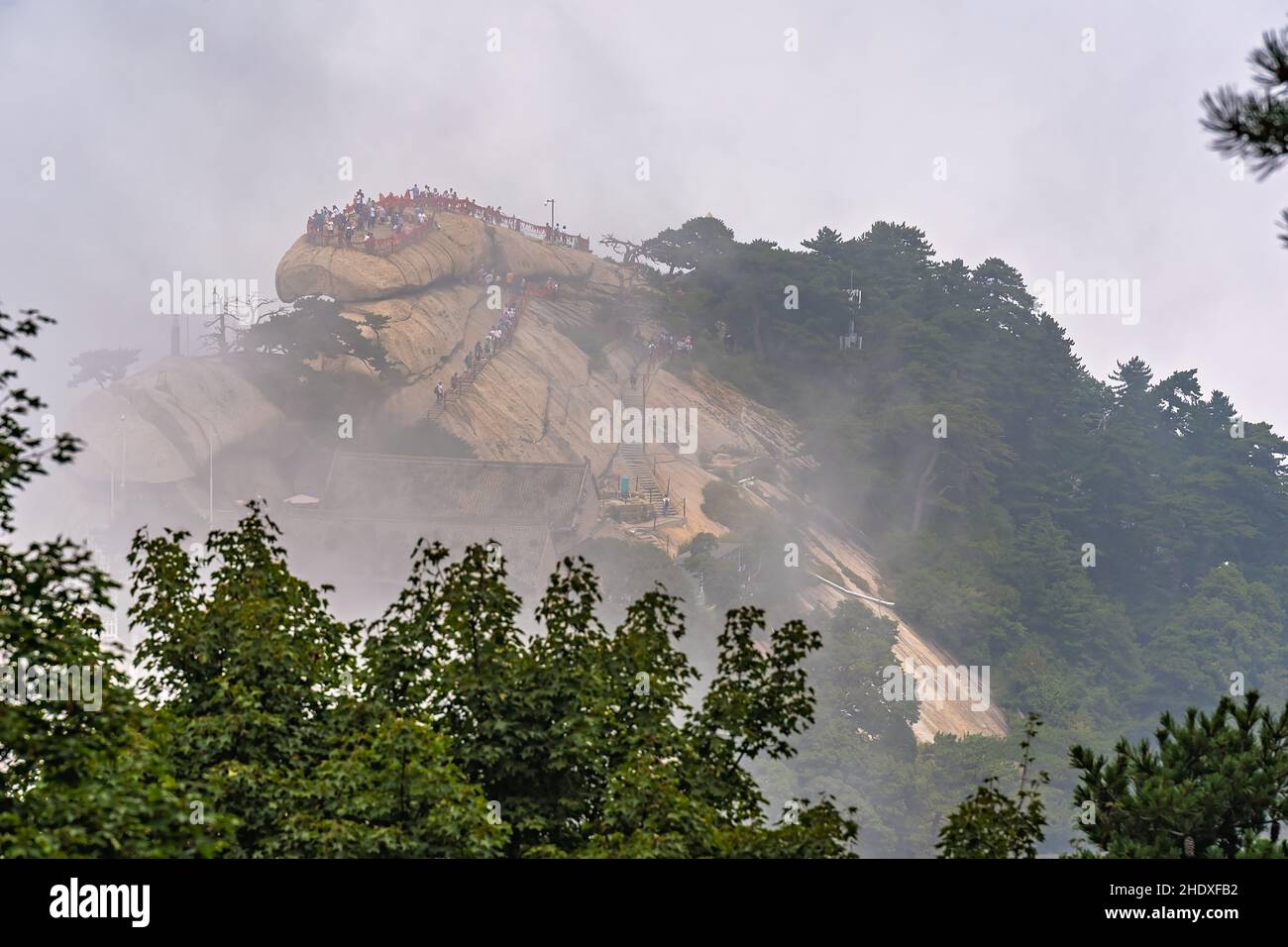 holy mountain, hua shan, holy mountains Stock Photo