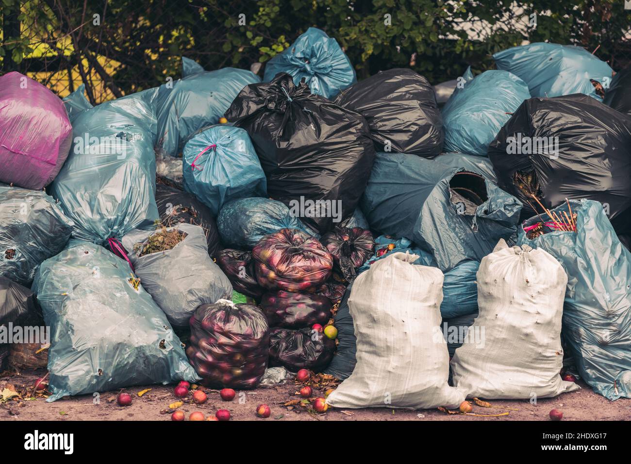 garbage bag, waste, garbage bags, compost, wastes Stock Photo Alamy
