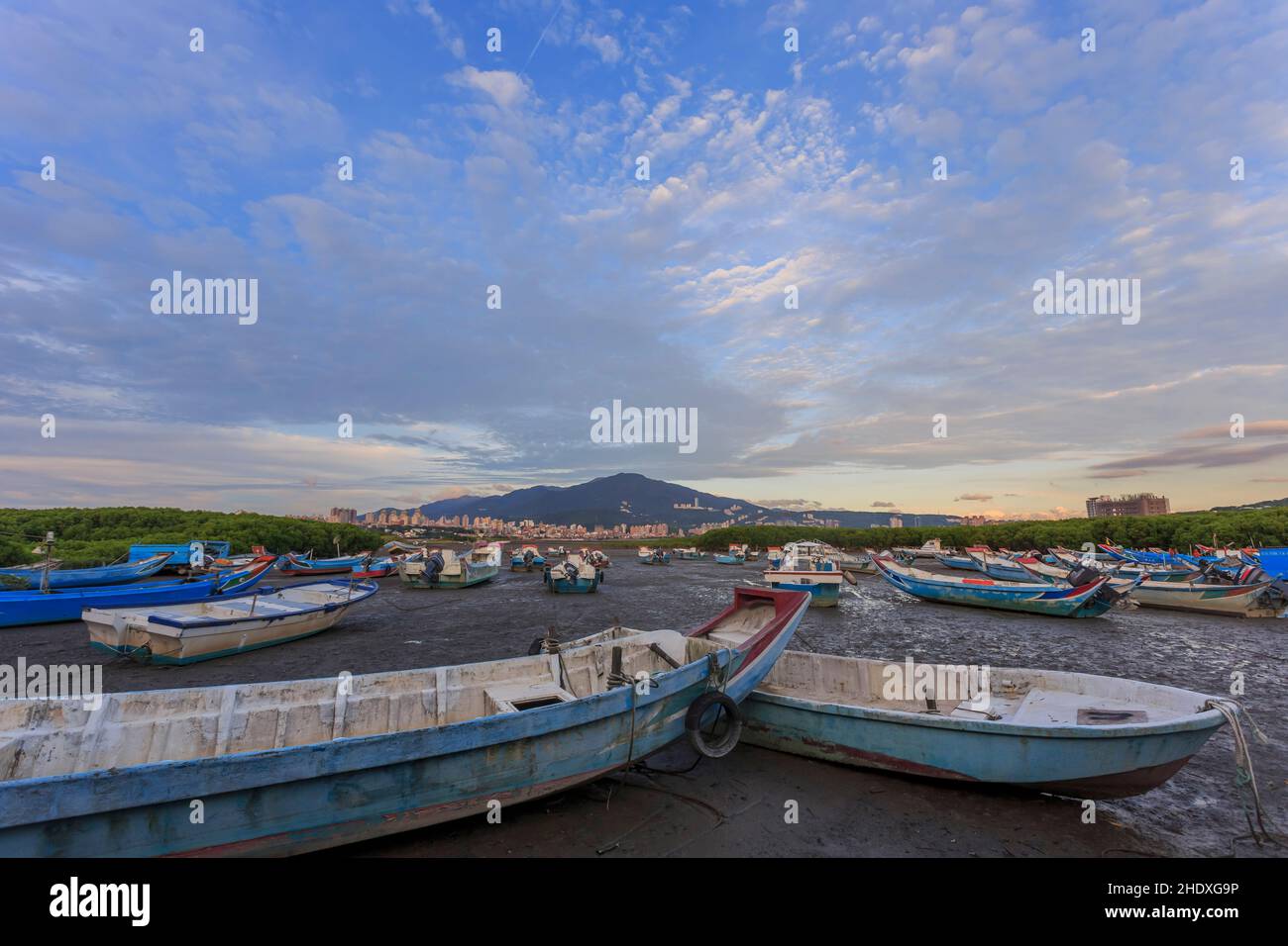 boats, new taipei city, tamsui, boat Stock Photo