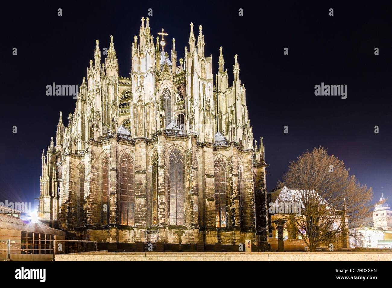 landmark, illuminated, cologne cathedral, landmarks, illuminateds, cologne cathedrals Stock Photo