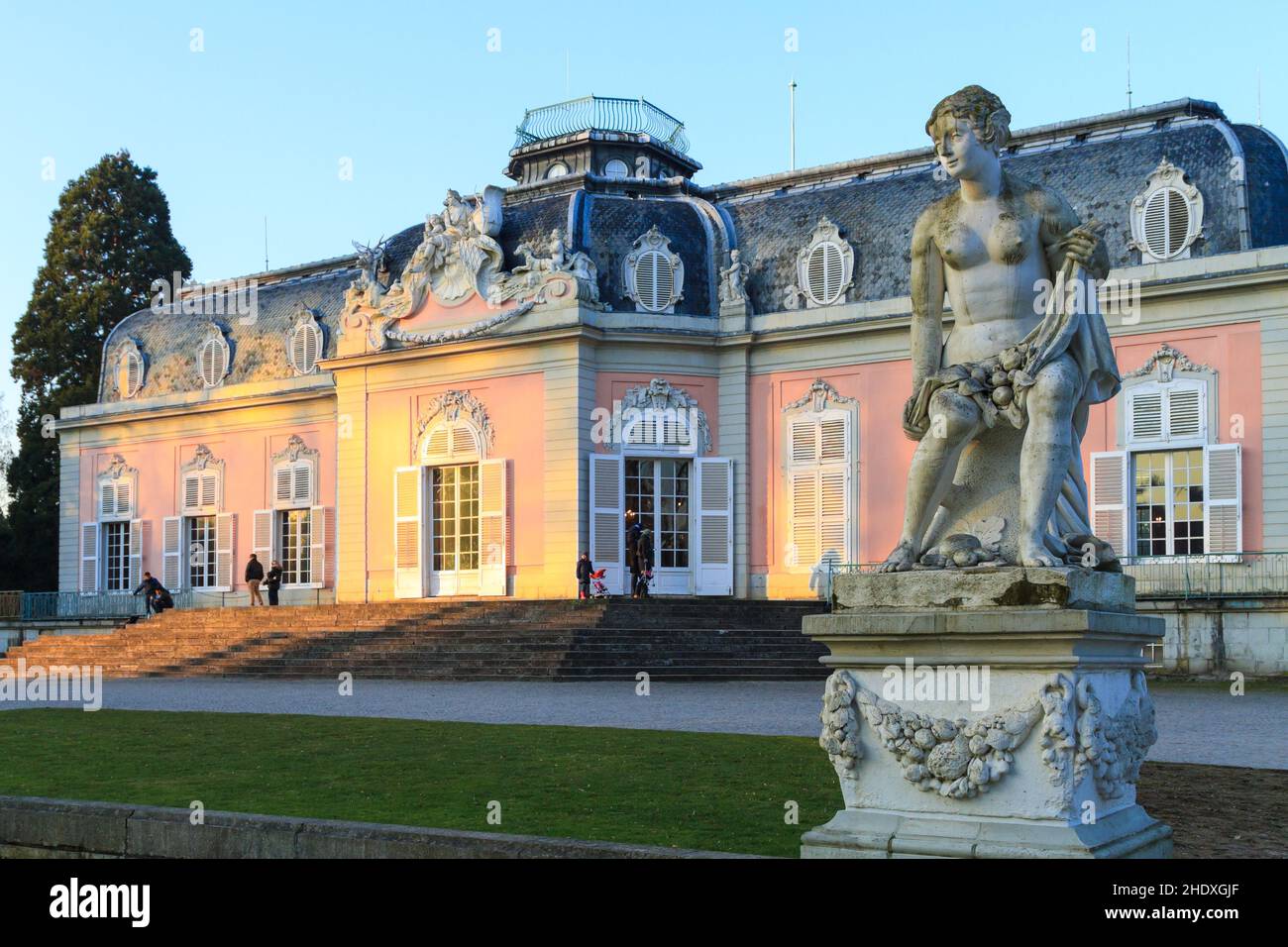 neoclassicism, benrath palace, neoclassicisms Stock Photo