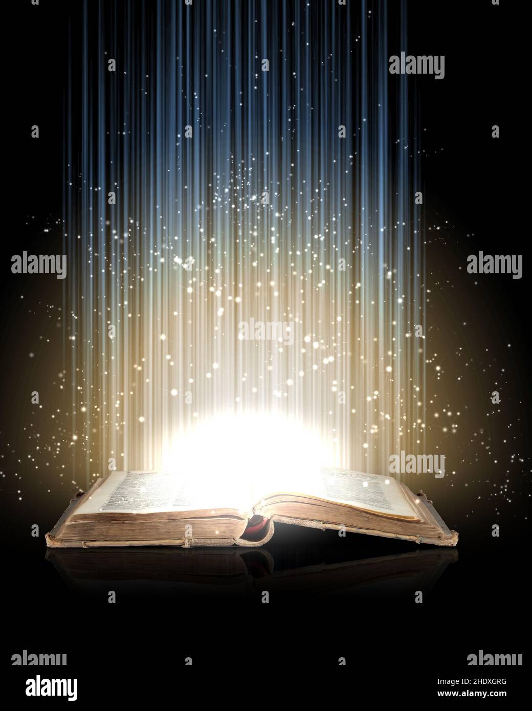 old magic book Stock Photo - Alamy