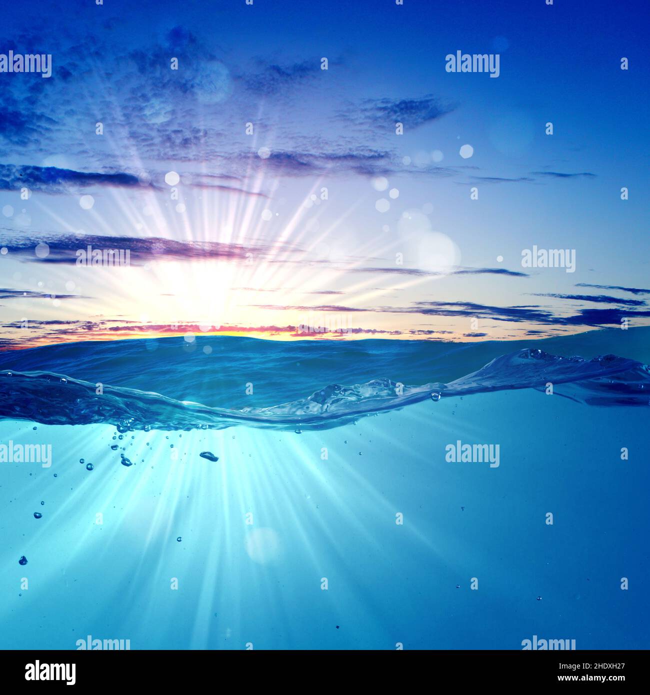 sunset, underwater, sunbeams, sunsets, under water, sun beams, sun ray