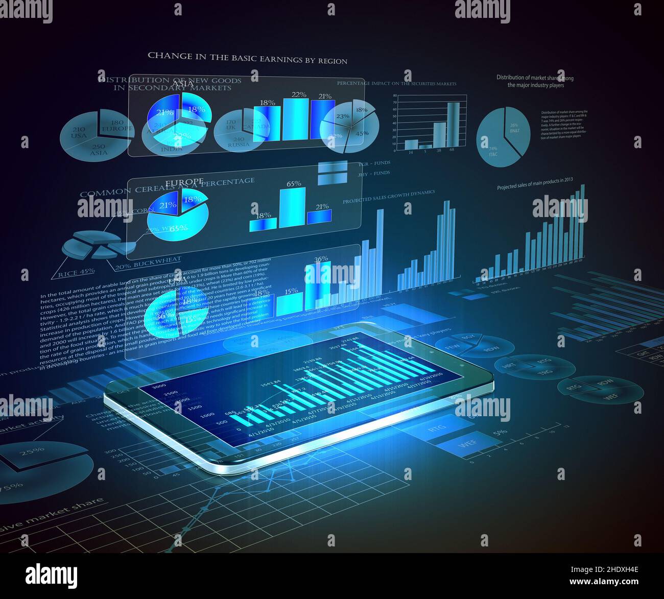 illustration, data, economy, illustrations, datas, economies Stock ...