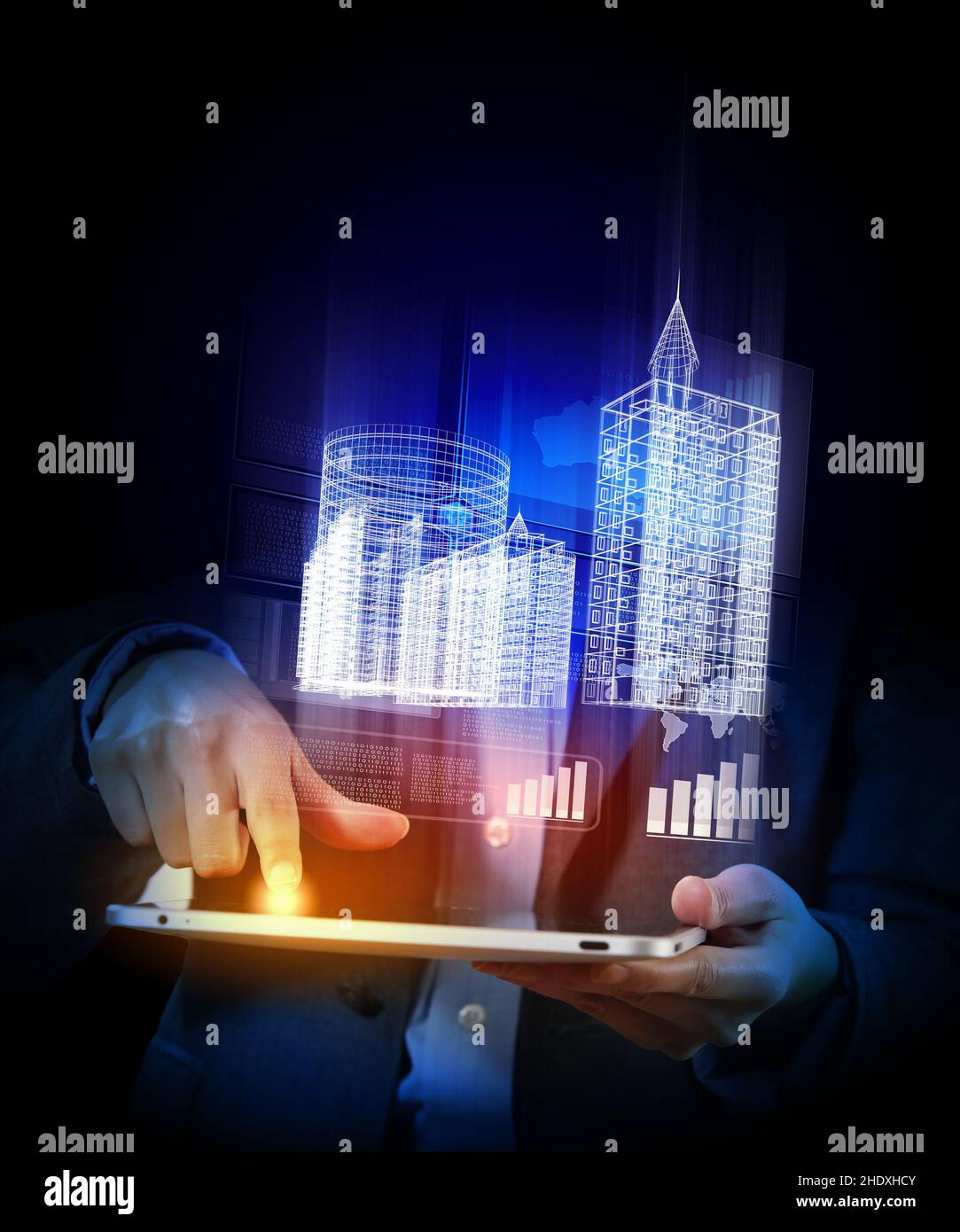 artificial model, urban planning, artificial models Stock Photo Alamy