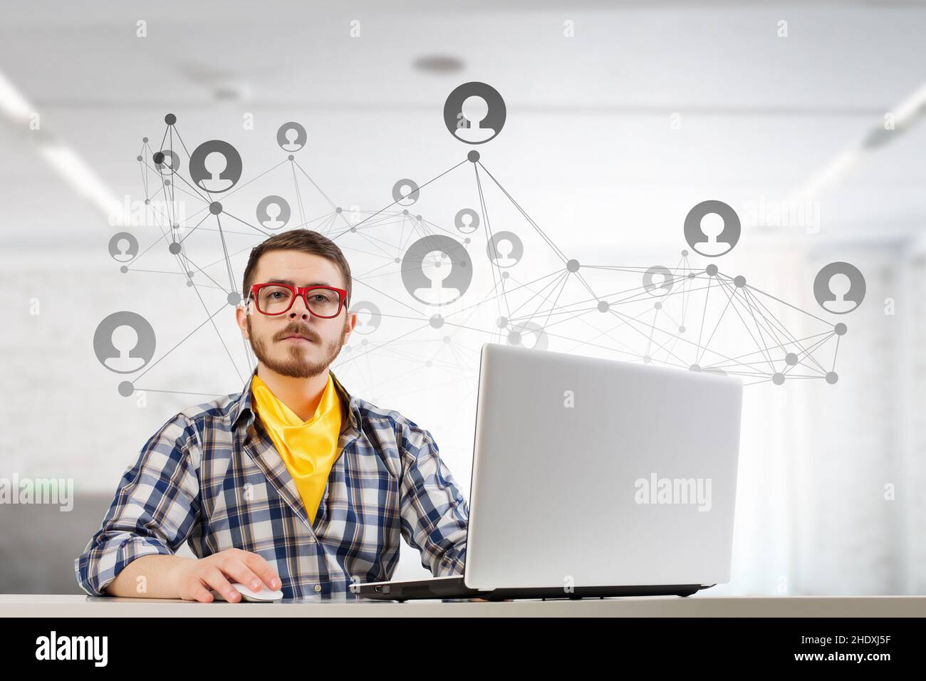 network, contact, networking, networks, contacts Stock Photo