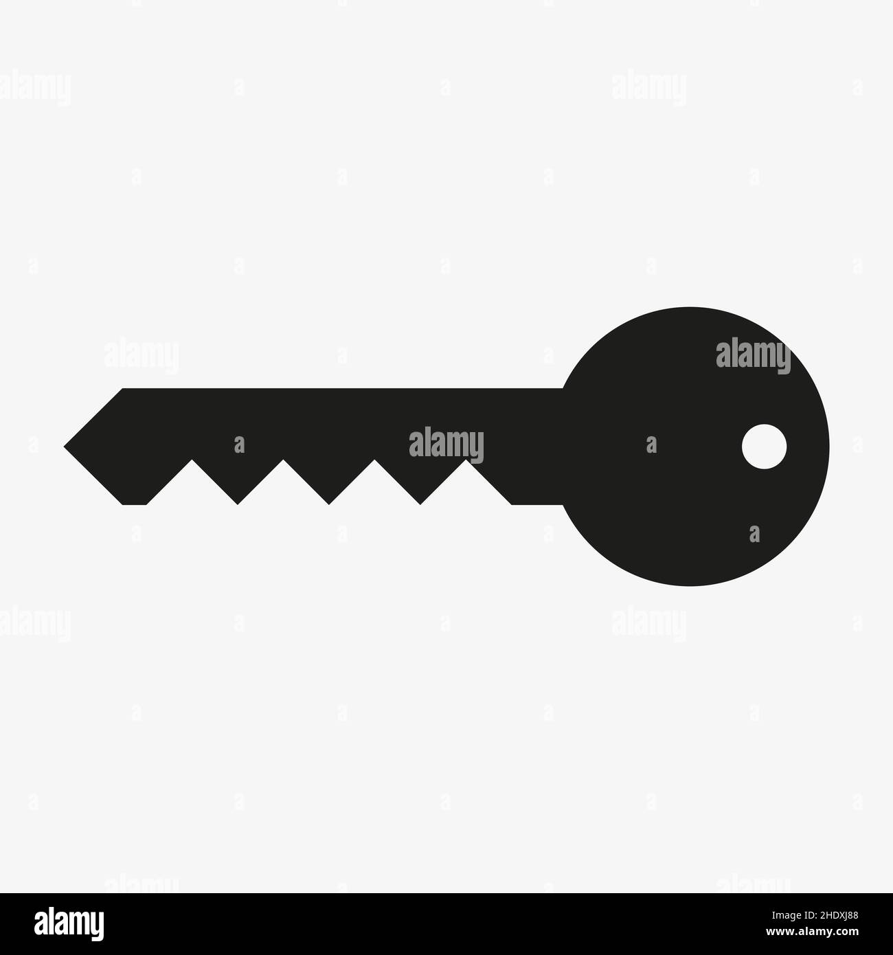 Vector symbol of key isolated on white background Stock Vector Image & Art Alamy