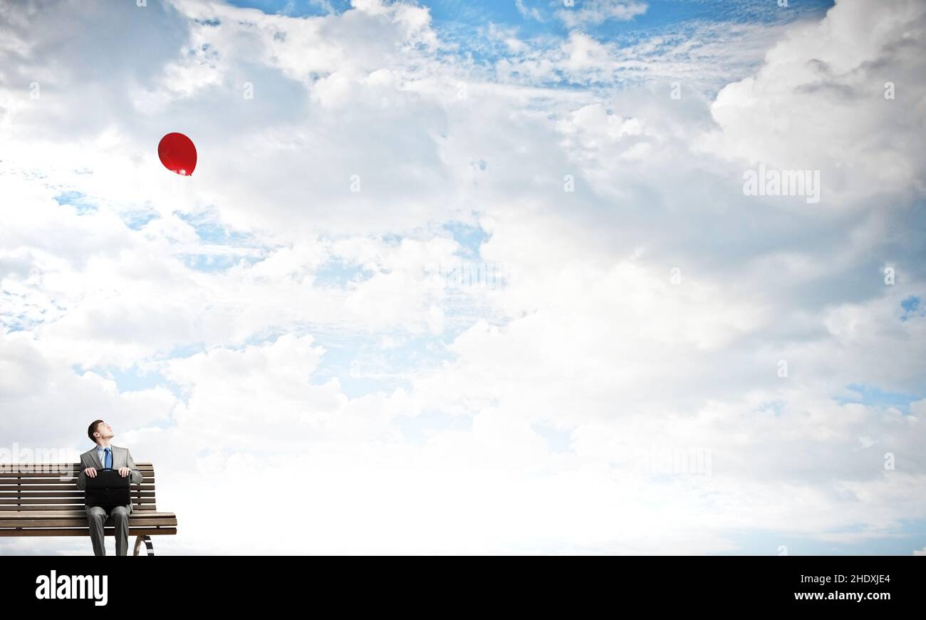 dreams, balloon, fantasy, dream, dreaming, balloons, fantasies Stock