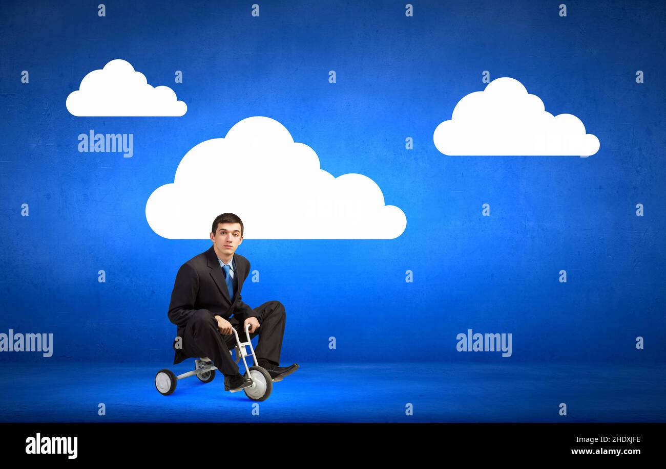 businessman, humor, tricycle, boss, businessmen, executive, executives, leader, leaders, manager