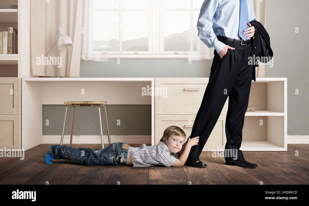 father, son, working, dad, fathers, sons Stock Photo Alamy