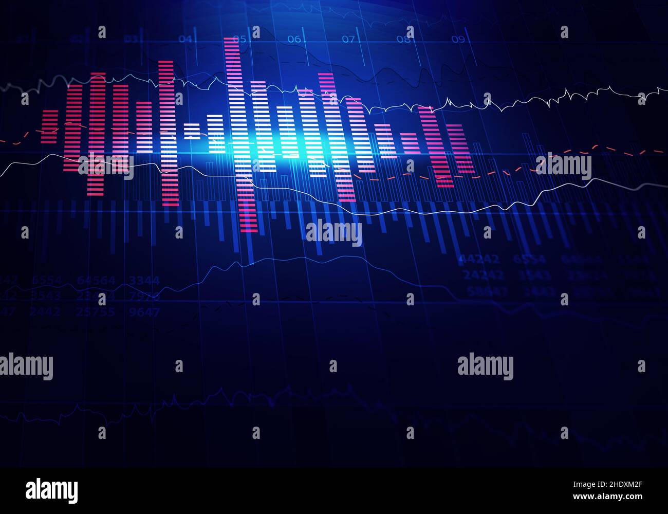 diagram, audio track, chart, charts, diagrams, graph, graphs Stock Photo
