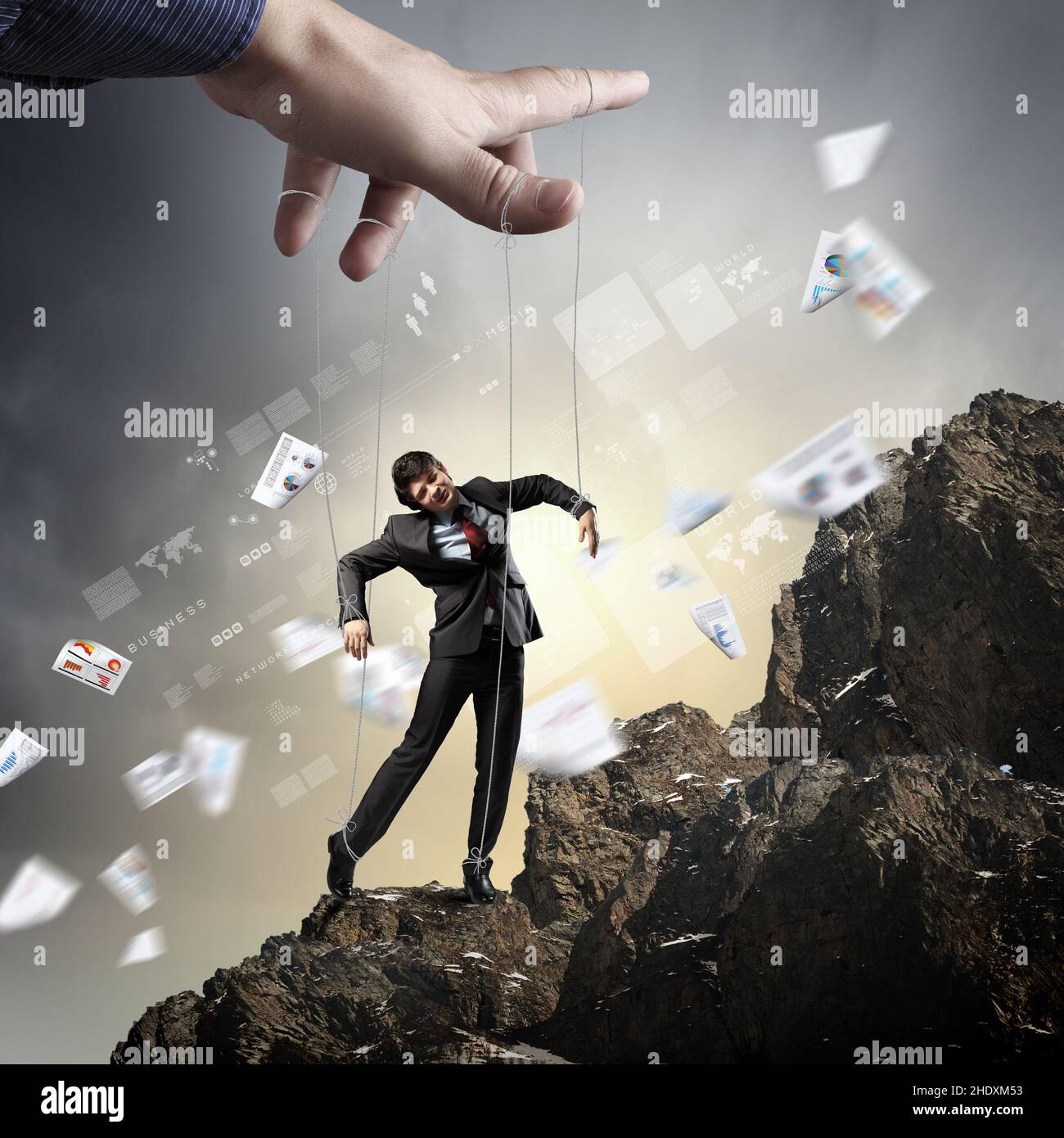 control, employee, puppet, controls, employees, puppets Stock Photo Alamy