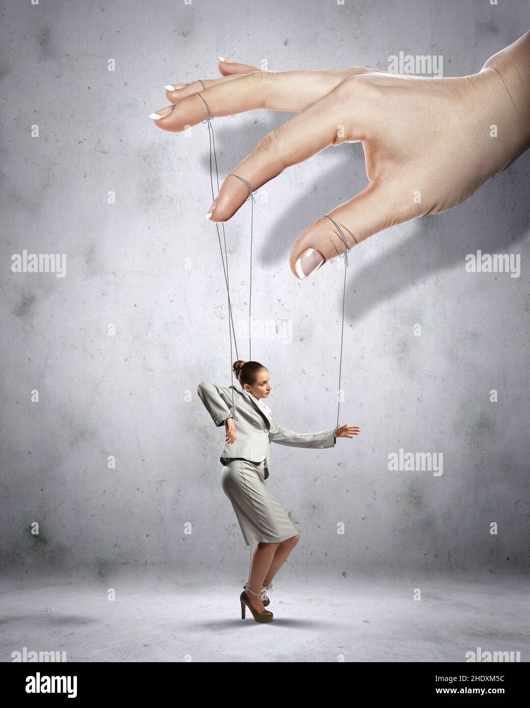 control, employees, puppet, controls, employee, puppets Stock Photo Alamy