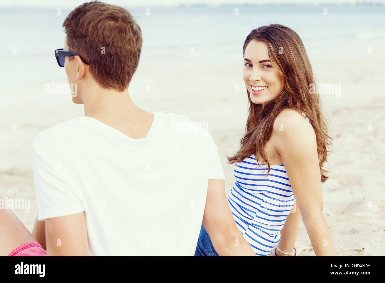 romance, beach holiday, romances, beach holidays Stock Photo