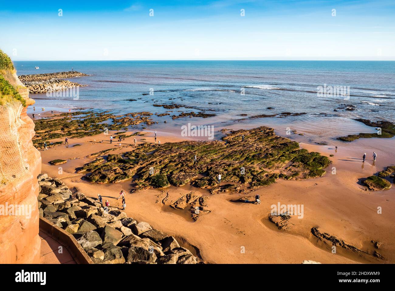 Sidmouth Bay. The View from Connaught Gardens Stock Photo Alamy