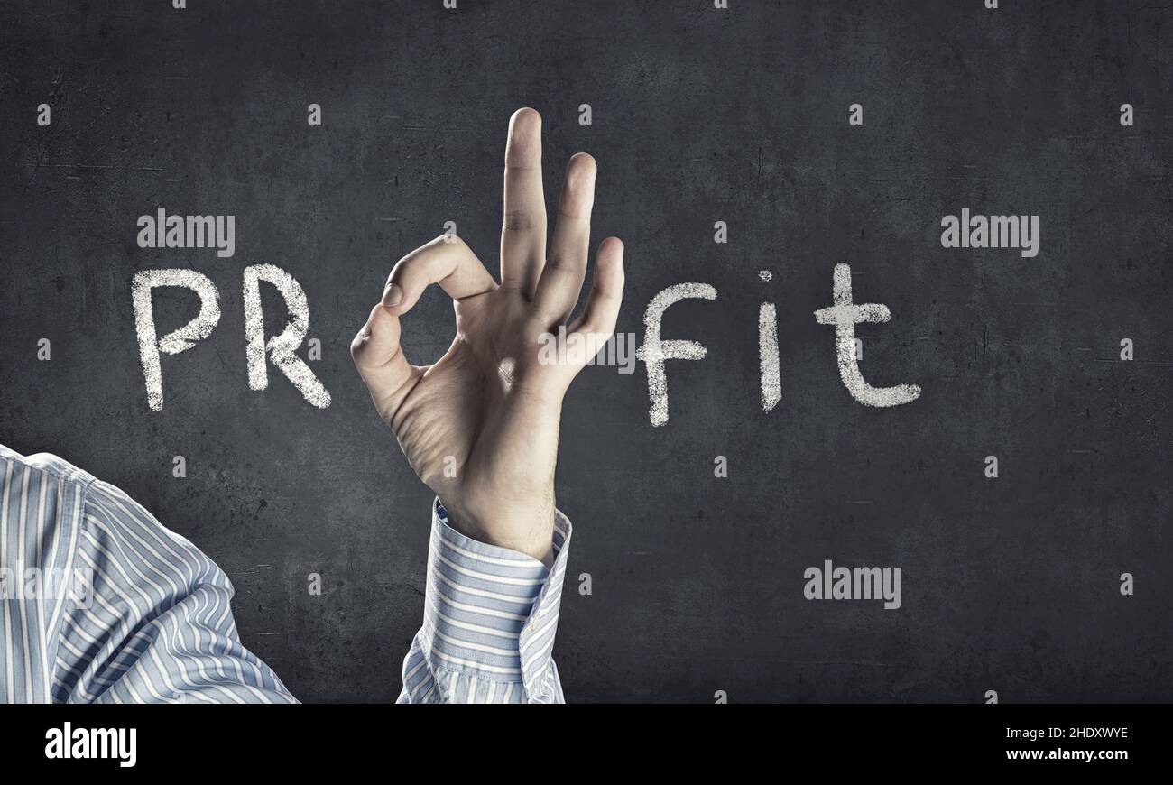 profit, profits Stock Photo