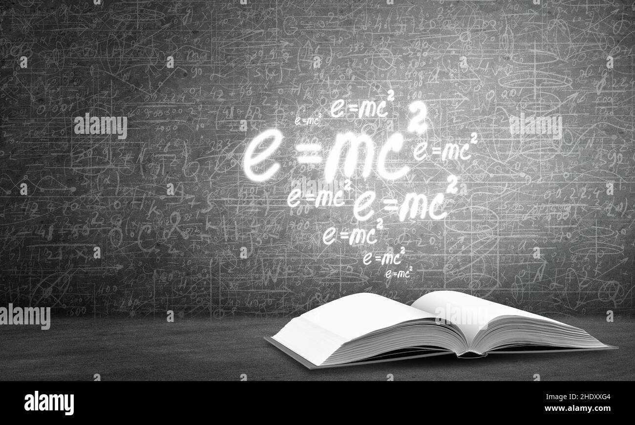 physics, knowlege, relativity, e mc2, physic, knowleges, relativities Stock Photo