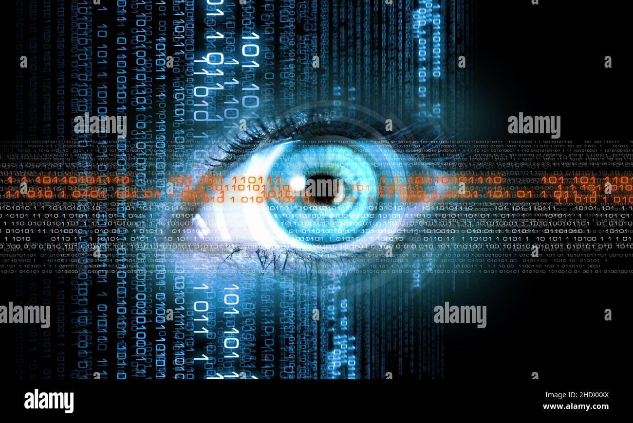eye, coding, identification, eyes, identifications Stock Photo Alamy
