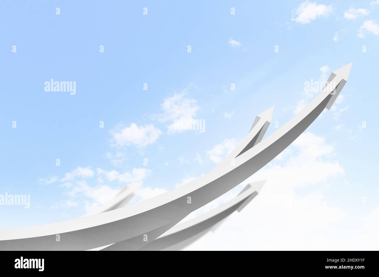 arrow, upward, increase, positive, arrows, upwards, increases, positives Stock Photo