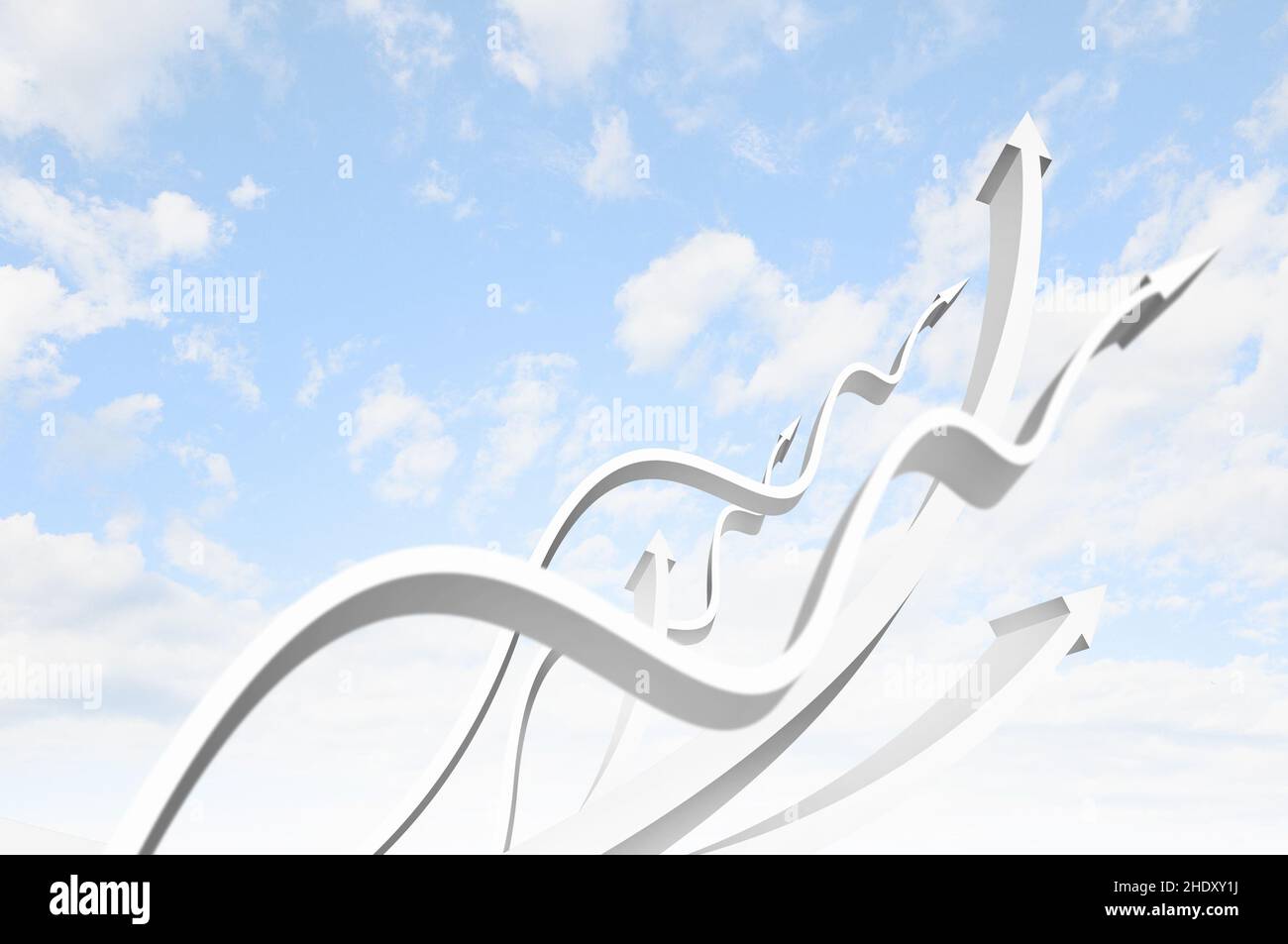 development, up, positive, developments, positives Stock Photo
