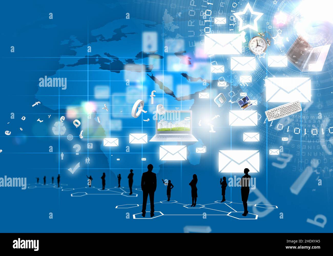 email, user, social network, emails Stock Photo Alamy