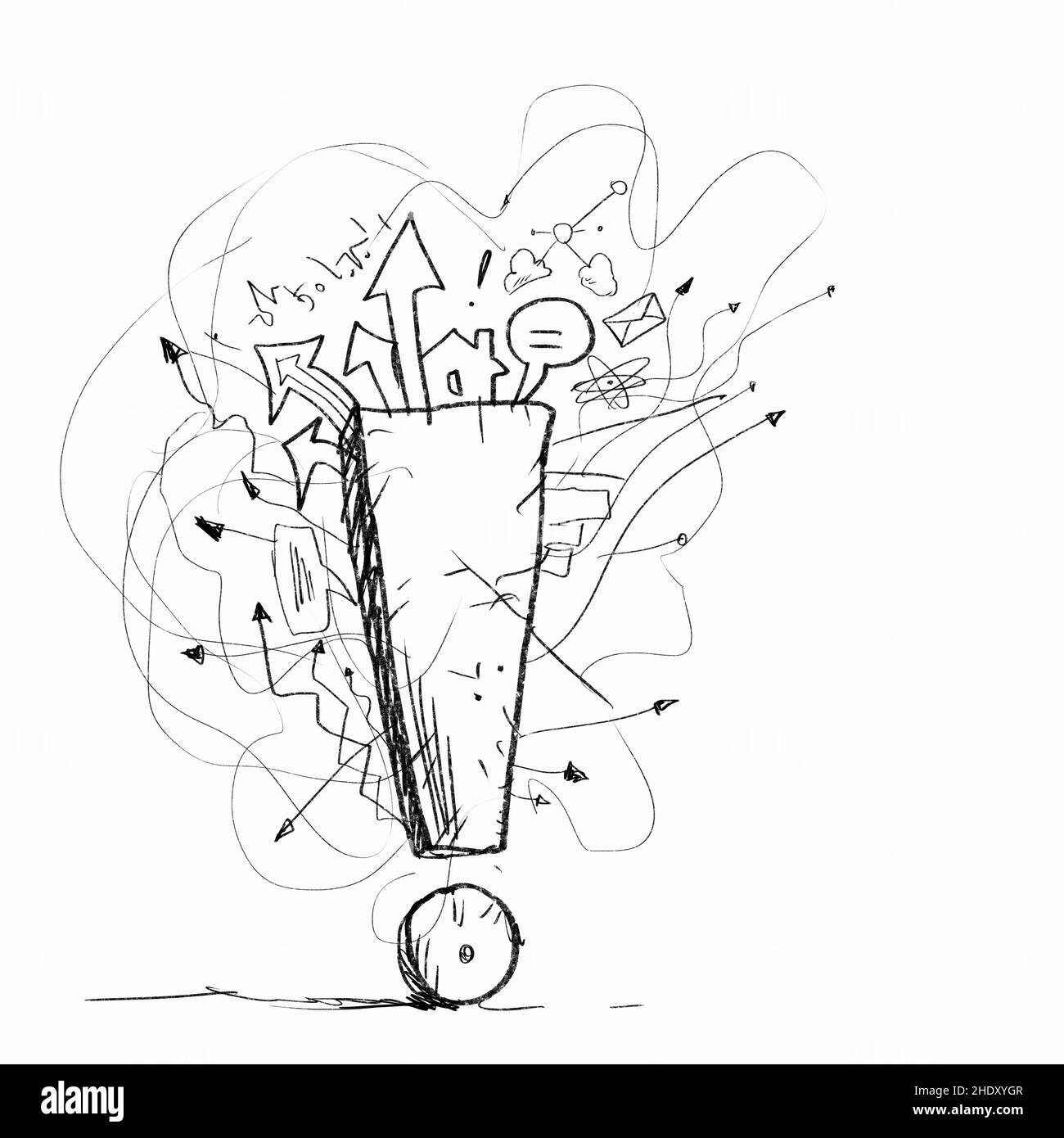 exclamation point, exclamation points Stock Photo Alamy