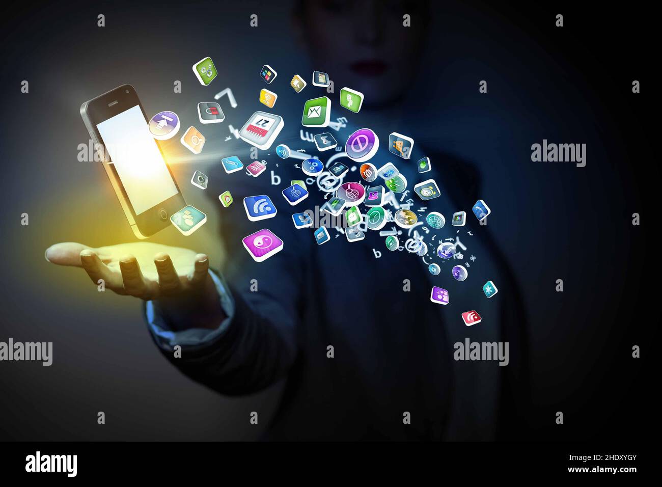 mobile communication, multimedia, app, mobile communications, multimedias Stock Photo