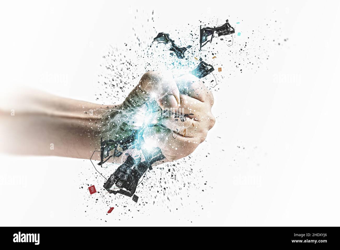 keyboard, destroy, keyboards, ruin Stock Photo Alamy