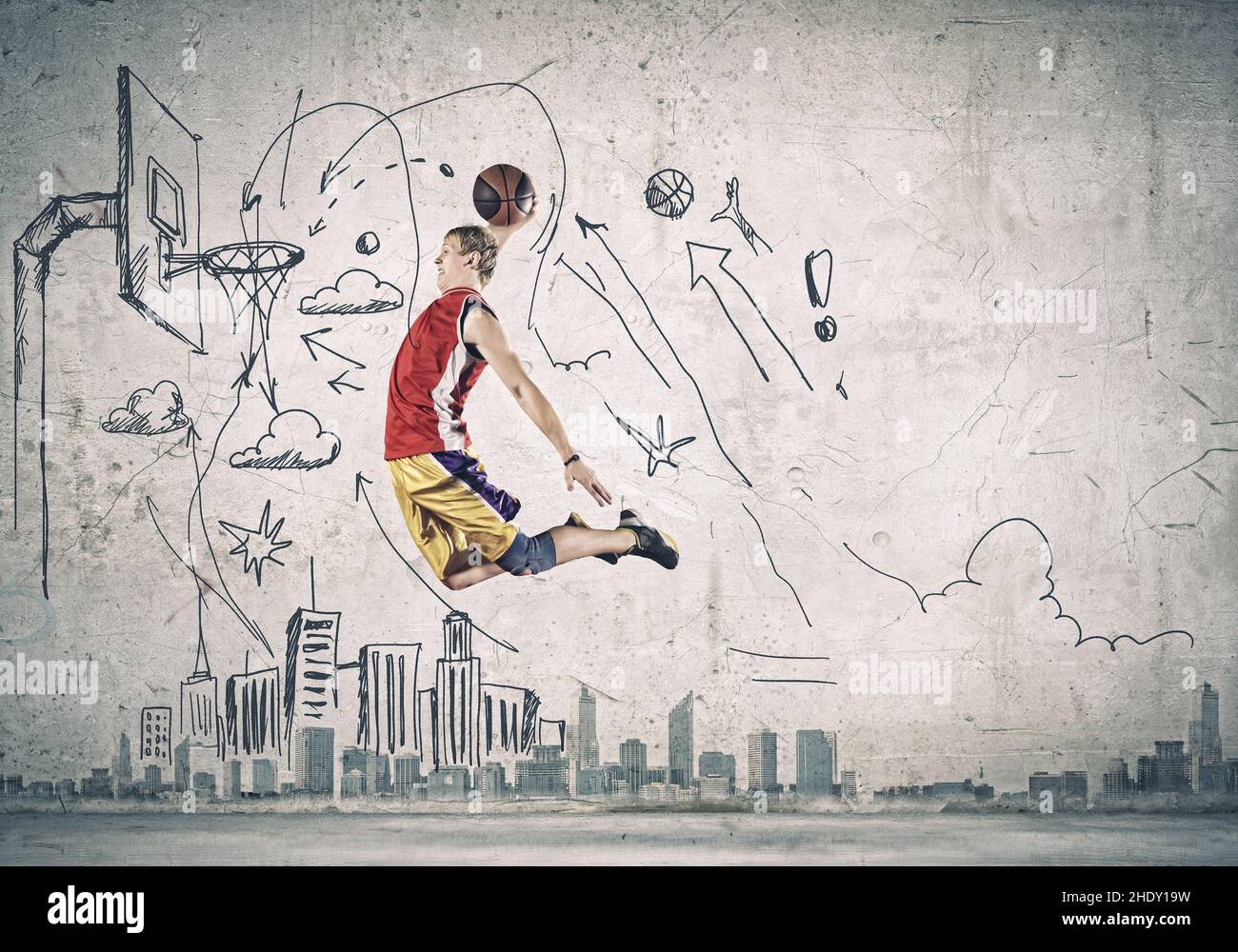 strategy, basketball, dunking, strategies, basketballs Stock Photo Alamy