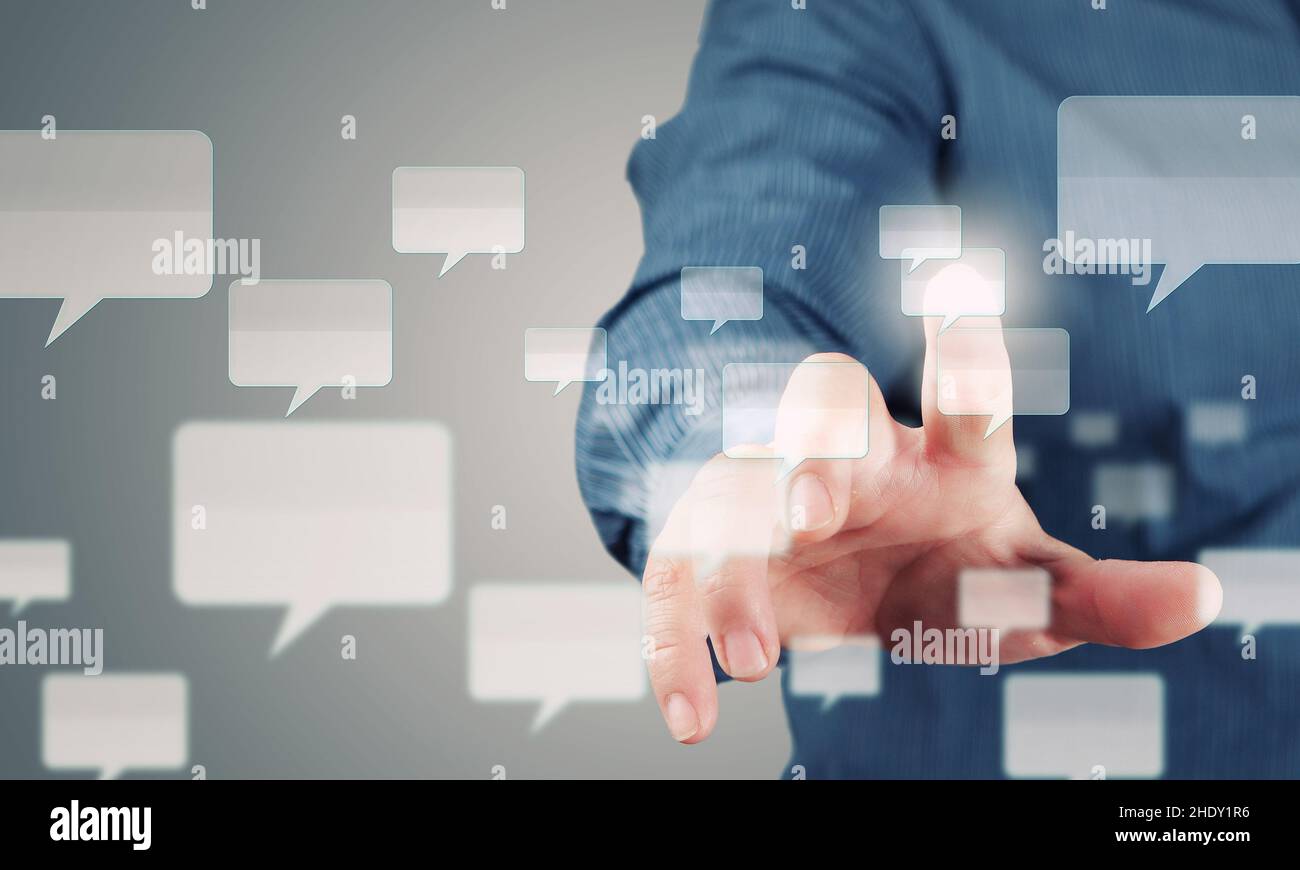 Communcate Message Chat messages hi-res stock photography and images - Alamy