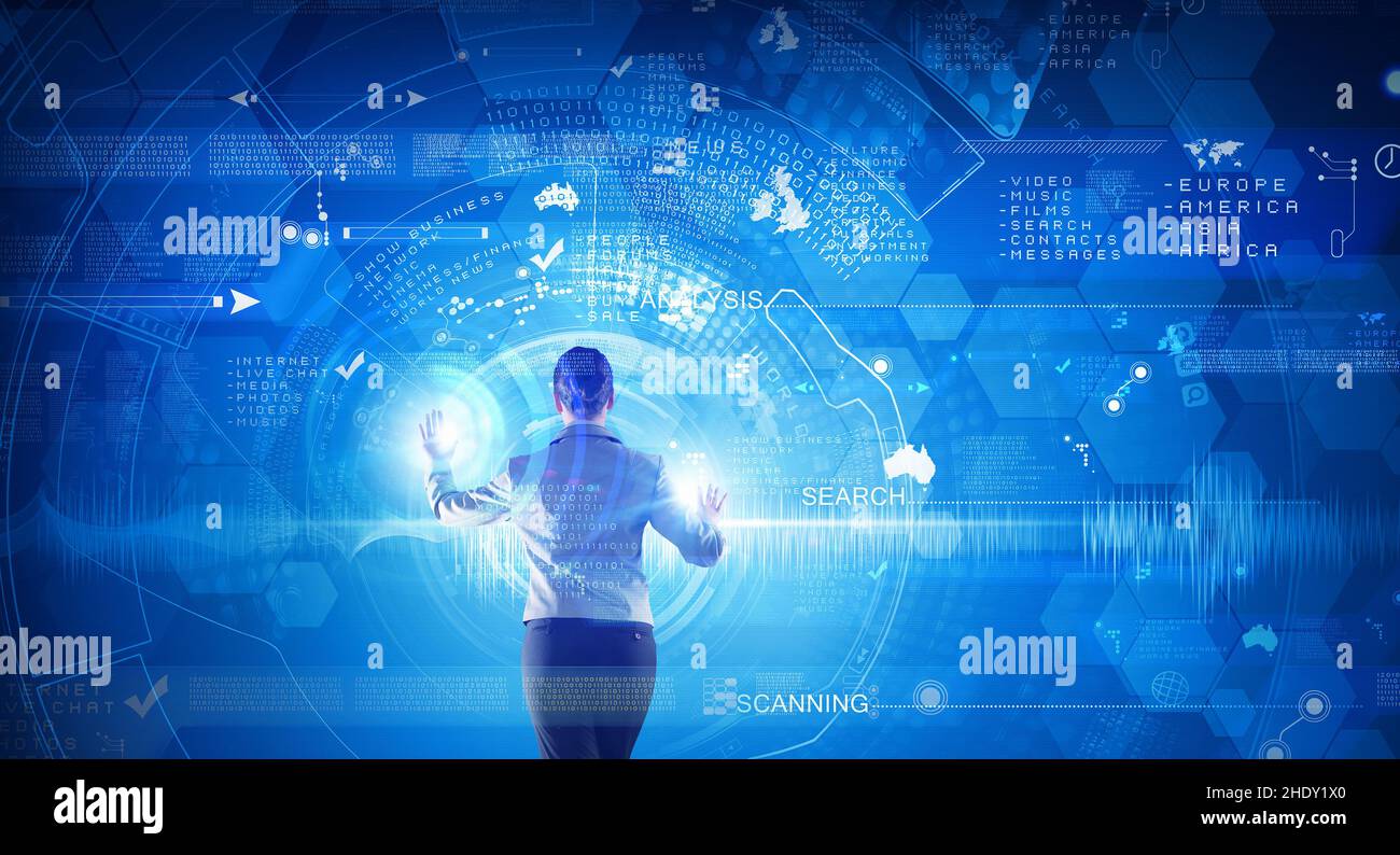 touchscreen, interface, enabling, digitization, touchscreens, interfaces, activate, activating Stock Photo
