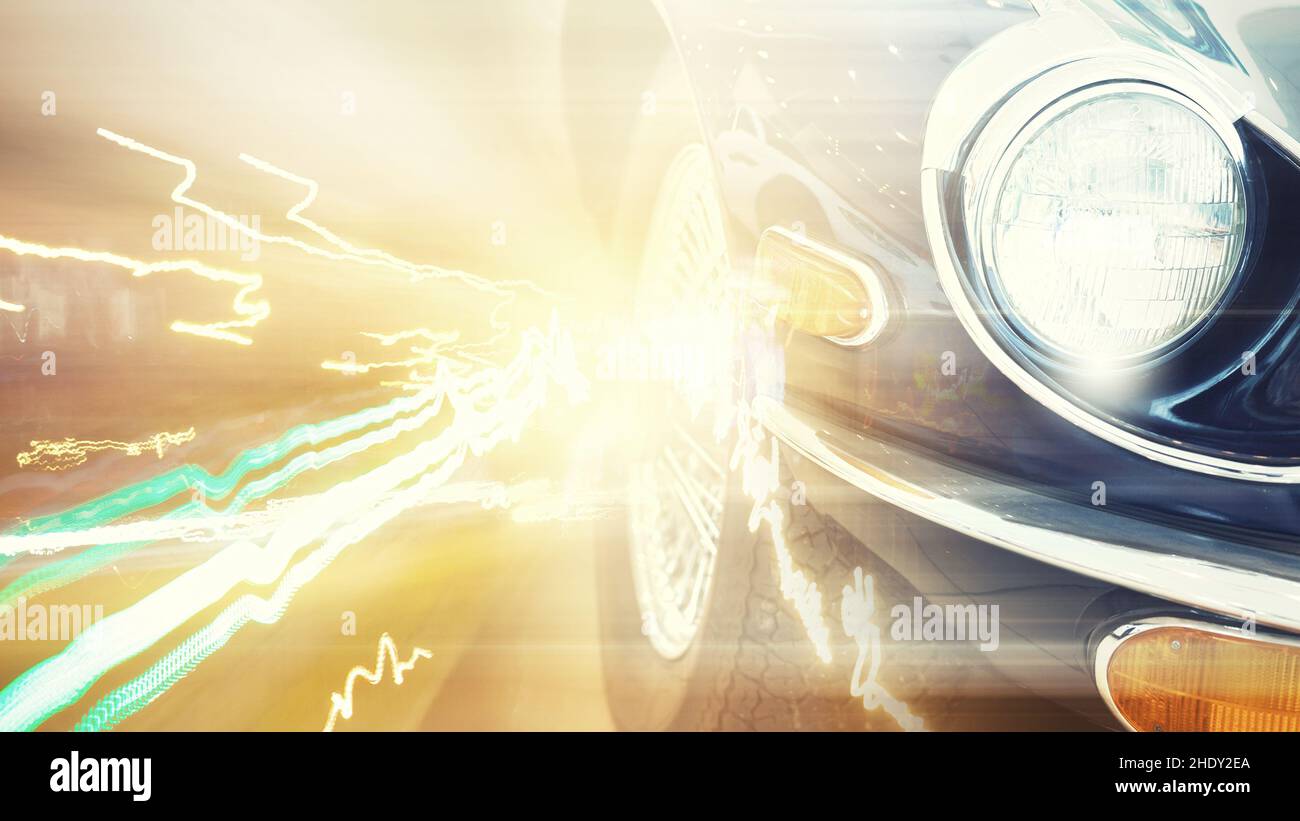 car, lights, speed, light stripes, cars, light, speeds Stock Photo