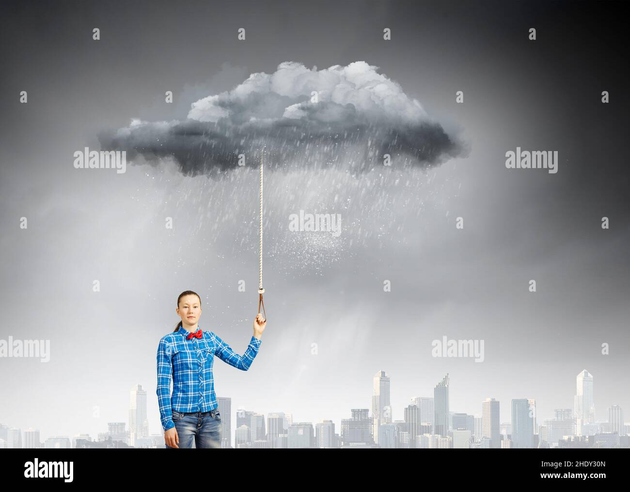 rain, rain cloud, pessimist, raining, clouds, rain clouds Stock Photo
