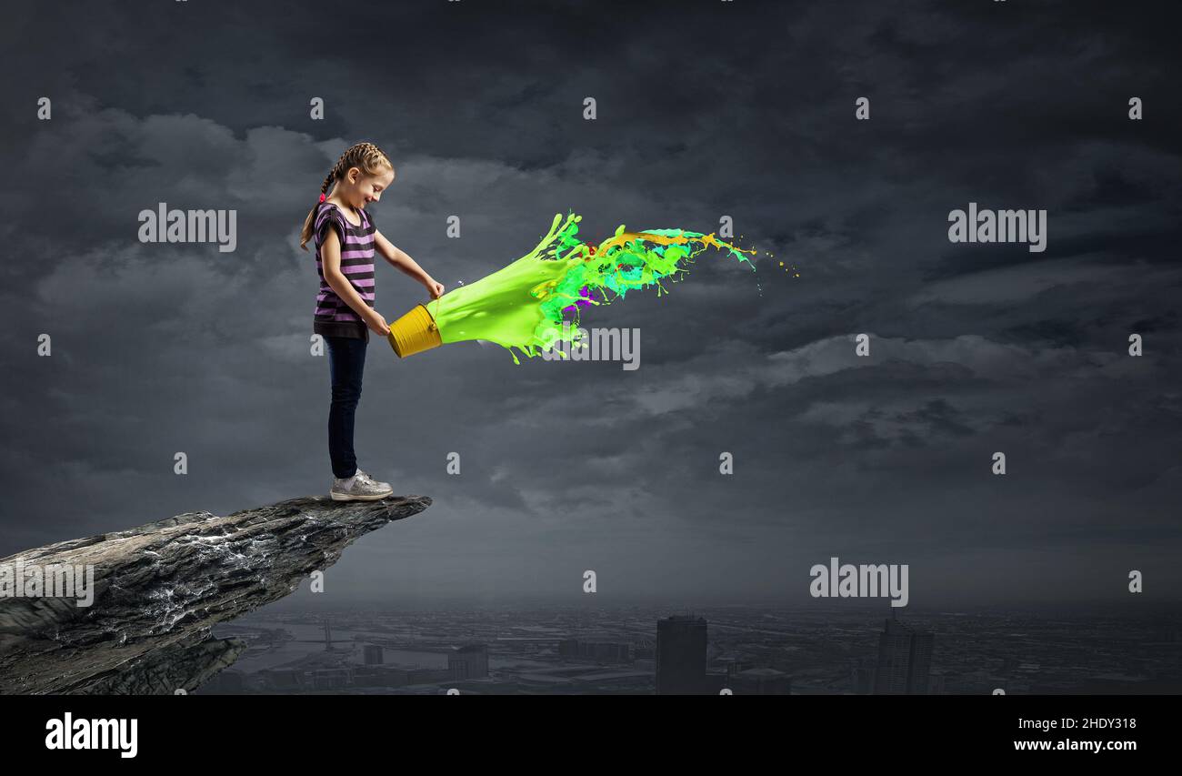 multi colored, childhood, splash, routine, multi coloreds, childhoods