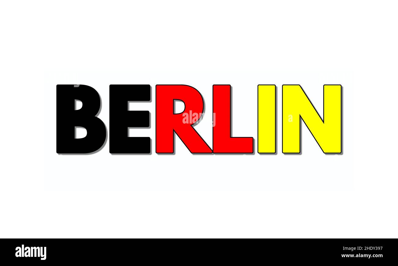 Berlin symbol with a white background Stock Photo Alamy