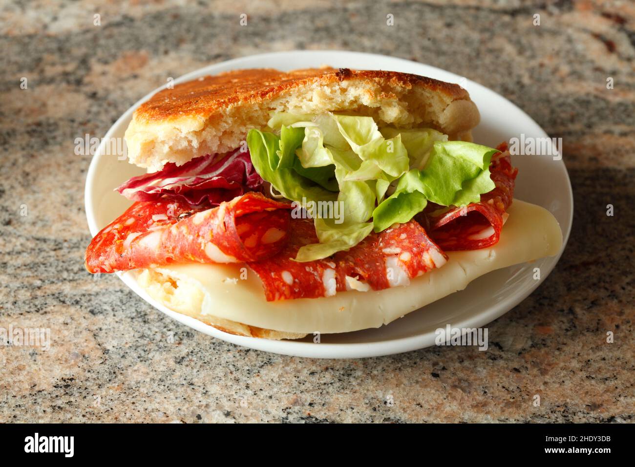 salami, ciabatta, sandwich, salamis, ciabattas, sandwichs Stock Photo