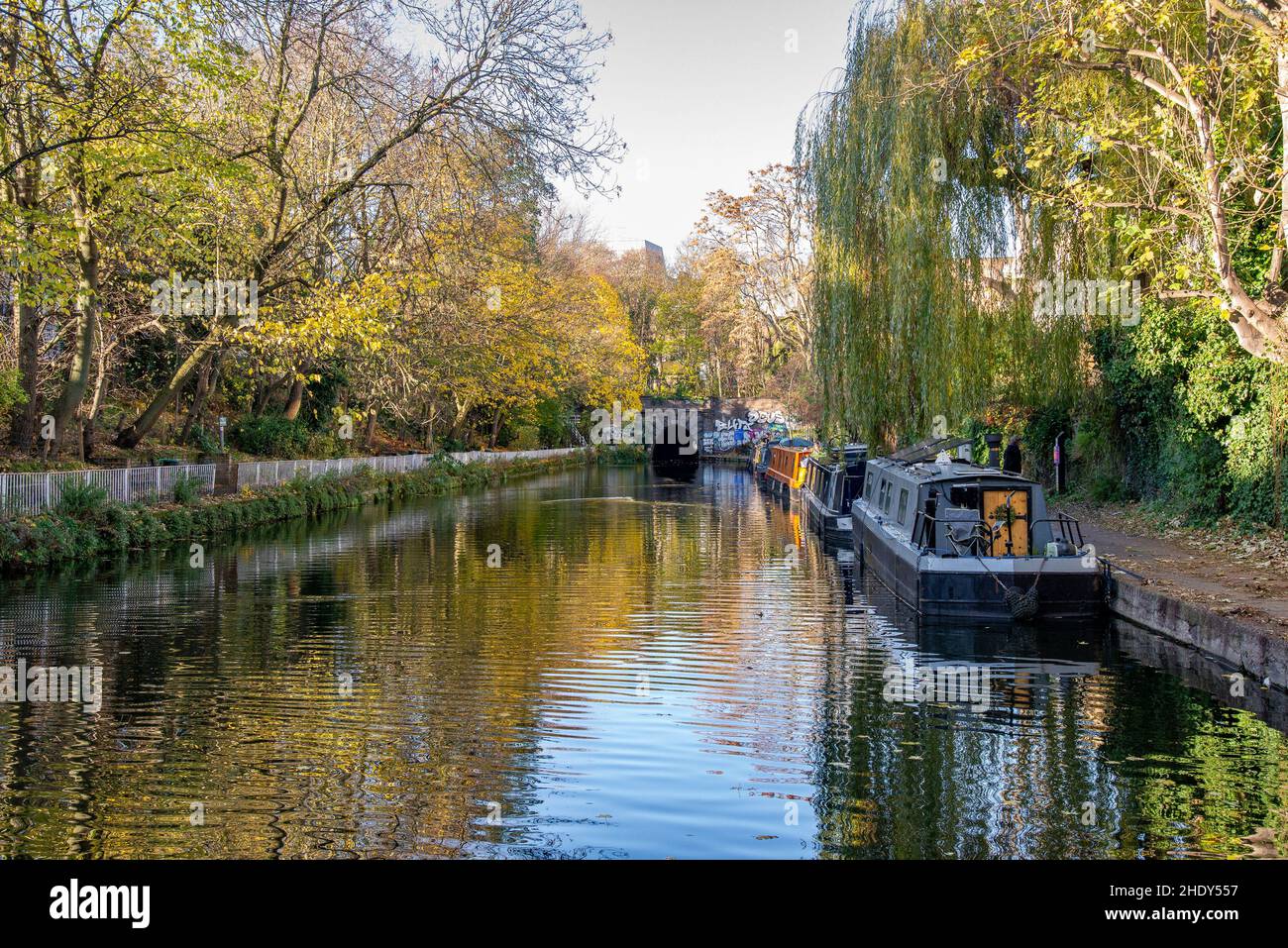 Regents Canal, Islington, London, UK. Stock Photo