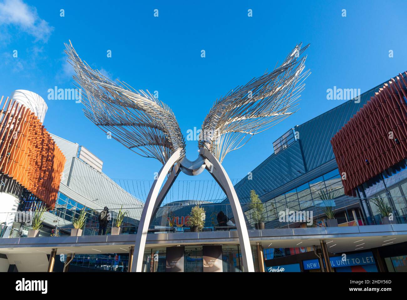 Angel sculpture, Islington, London, UK Stock Photo