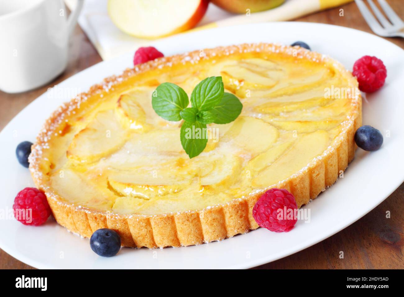 apple pie, tarte tatin, apple pies, tarte tatins Stock Photo Alamy