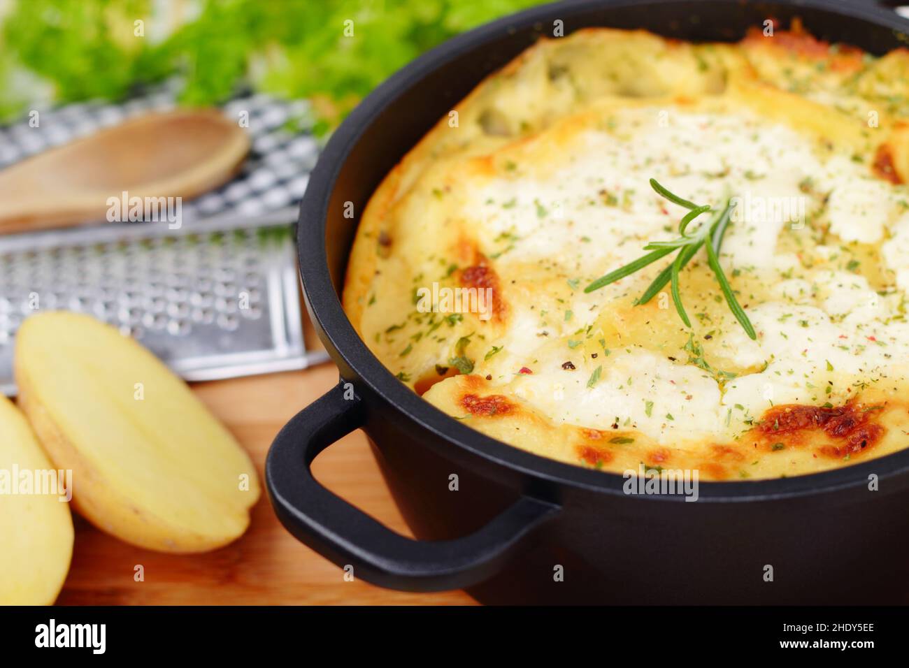 potato gratin, potato gratins Stock Photo Alamy