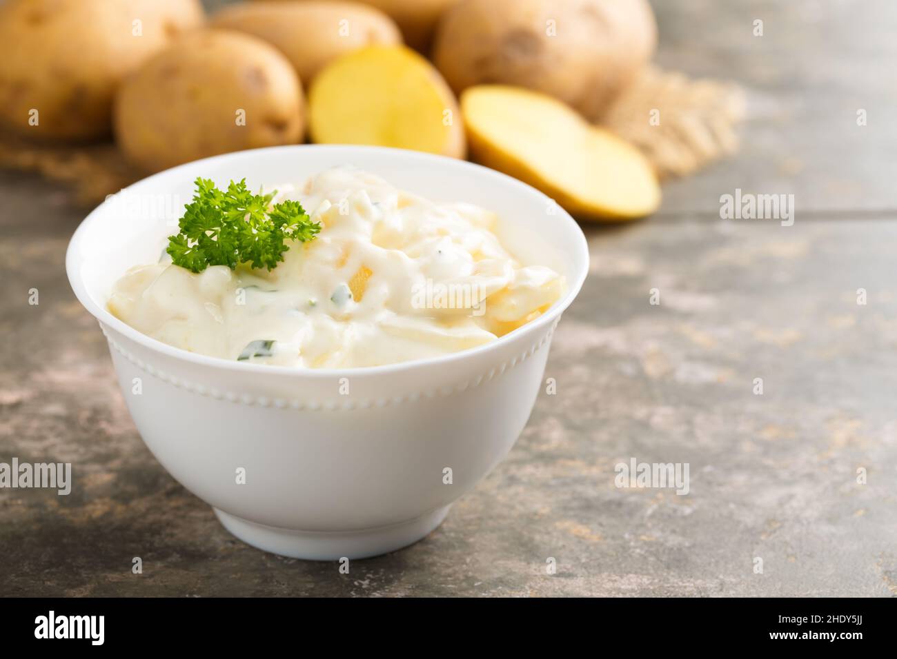 potato salad, potato salads Stock Photo - Alamy