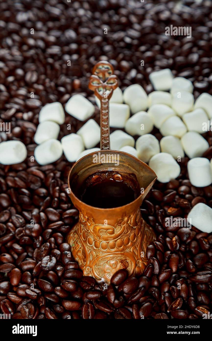 mocha, marshmalow, mochas, marshmalows Stock Photo