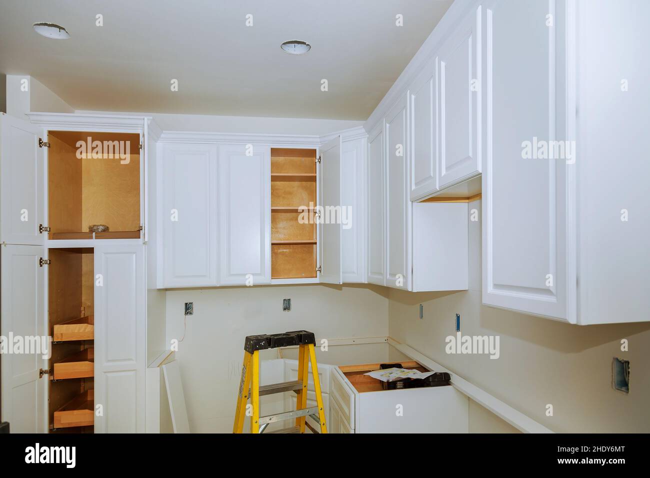 kitchen, built in kitchen, montage, kitchens, montages Stock Photo