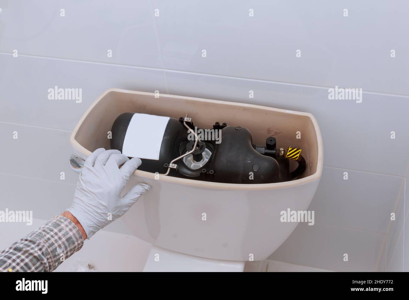 repair, plumber, toilet cistern, plumbers, toilet cisterns Stock Photo