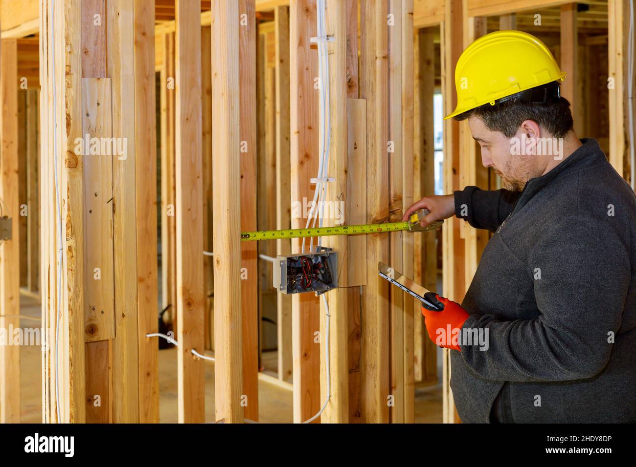 gauging, building construction, plug, distance, building constructions ...